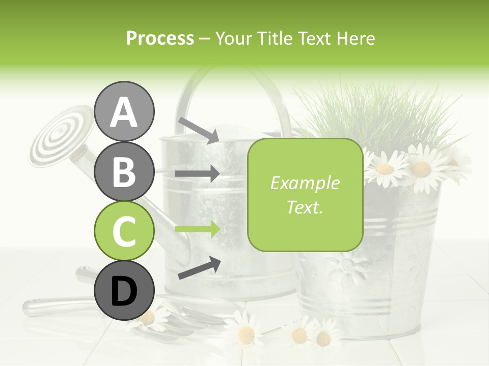 Flower Bucket PowerPoint Template