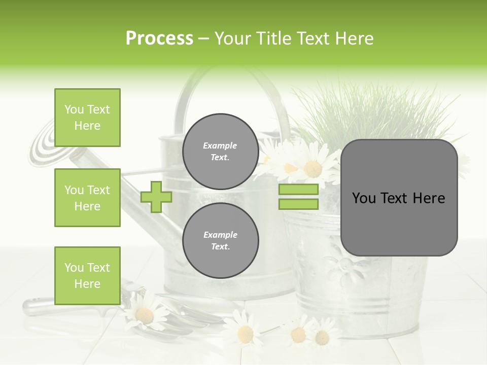 Flower Bucket PowerPoint Template