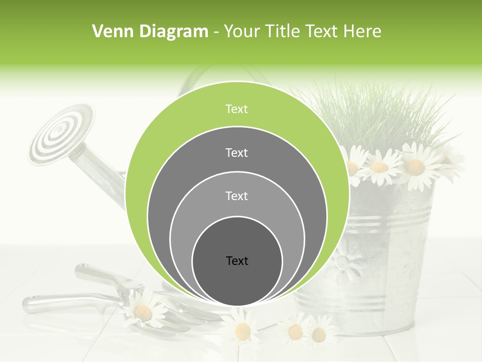 Flower Bucket PowerPoint Template