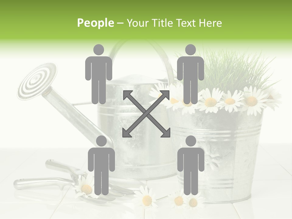 Flower Bucket PowerPoint Template