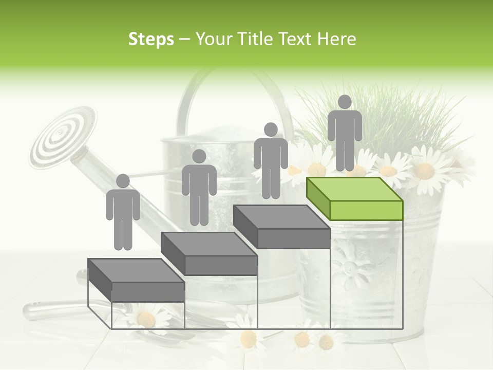 Flower Bucket PowerPoint Template