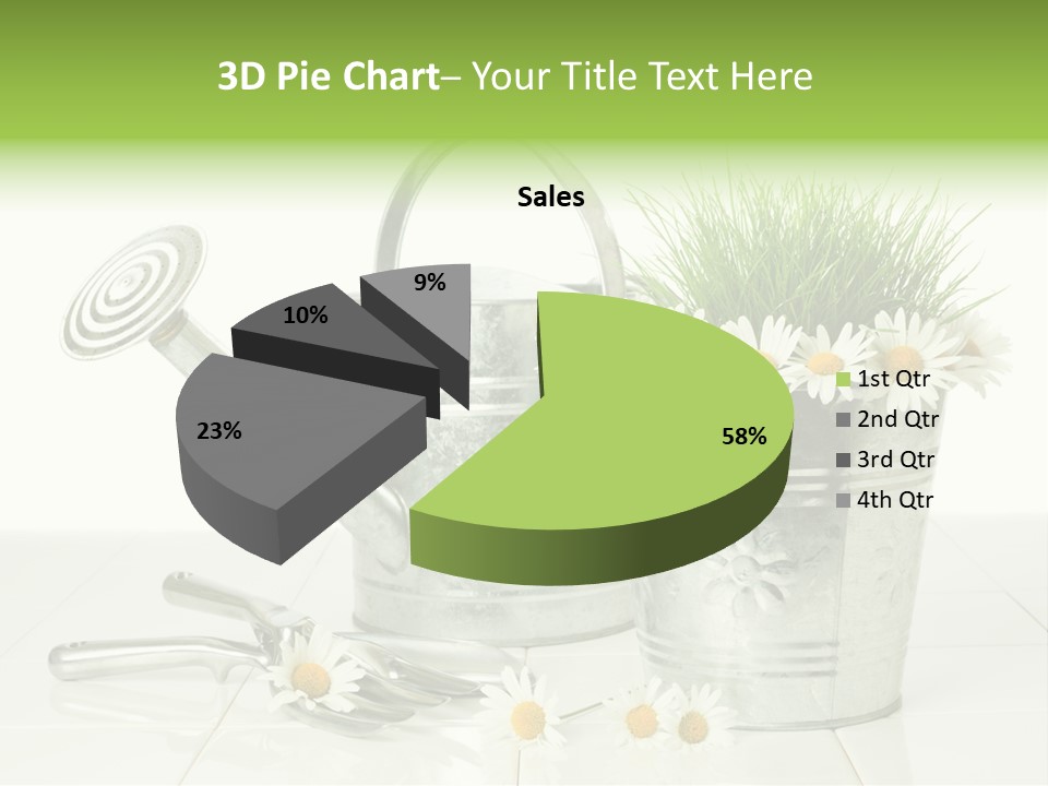 Flower Bucket PowerPoint Template