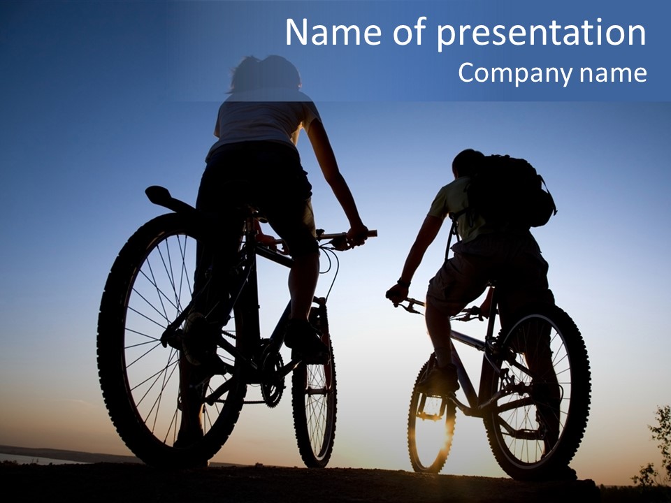 Cycle Route PowerPoint Template
