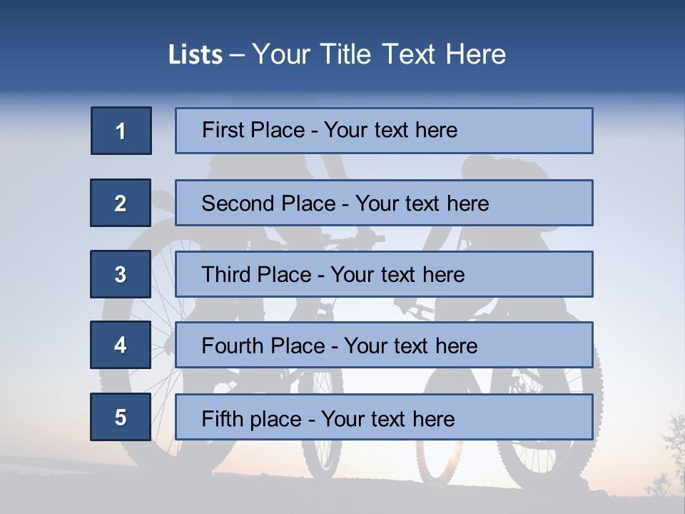 Cycle Route PowerPoint Template
