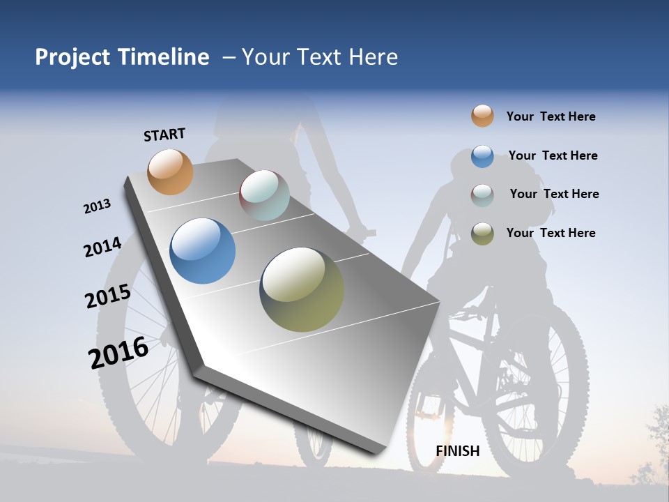 Cycle Route PowerPoint Template