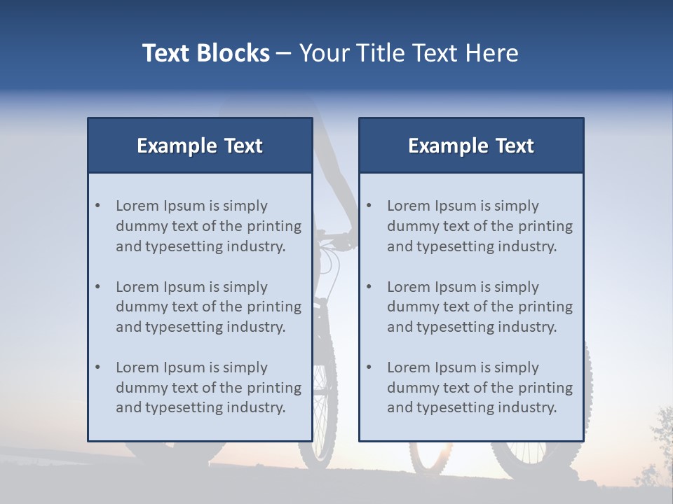 Cycle Route PowerPoint Template