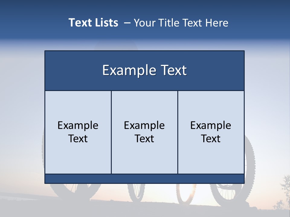 Cycle Route PowerPoint Template