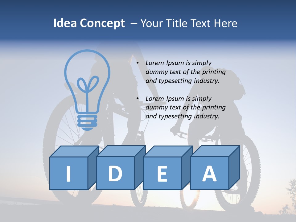 Cycle Route PowerPoint Template