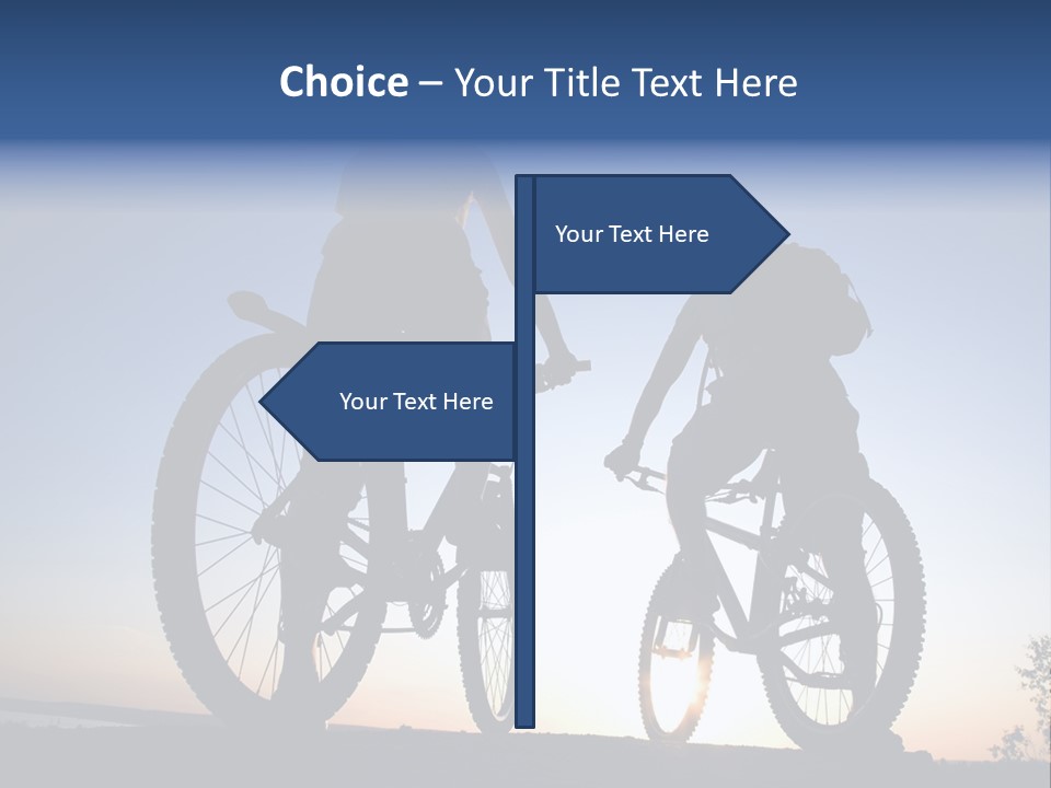 Cycle Route PowerPoint Template