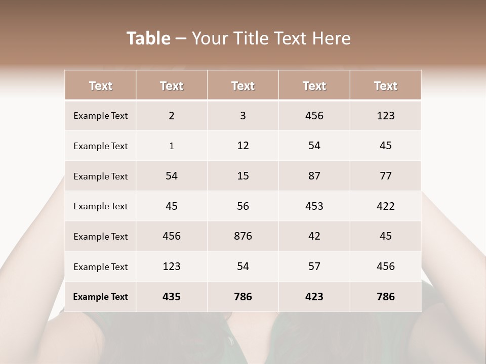 Vegetarian Drop Nature PowerPoint Template