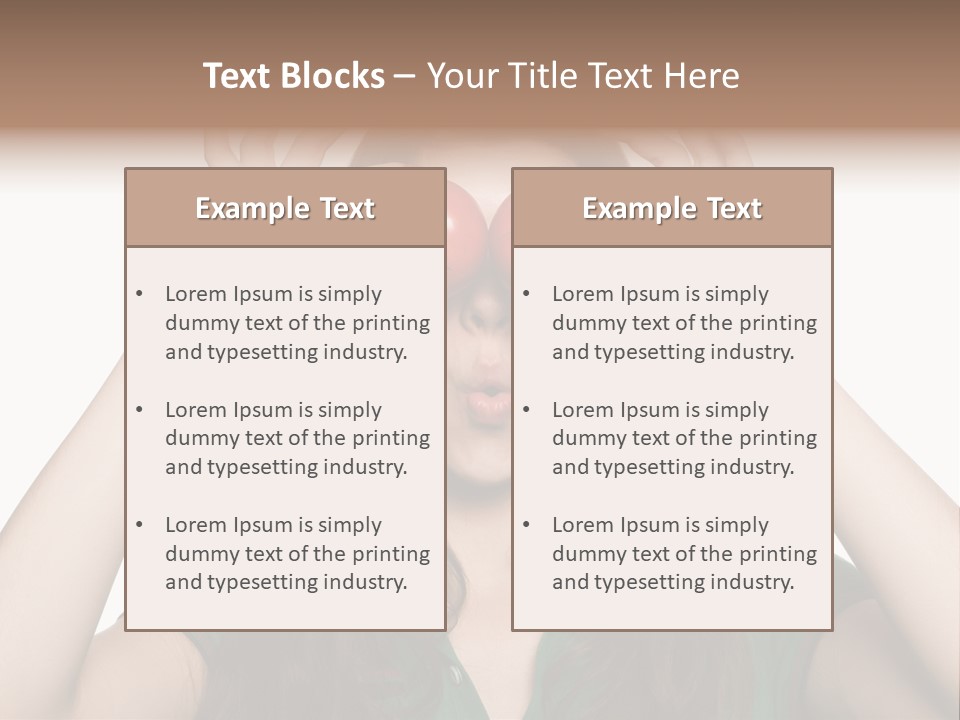 Vegetarian Drop Nature PowerPoint Template
