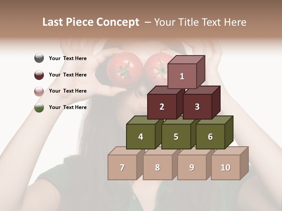 Vegetarian Drop Nature PowerPoint Template