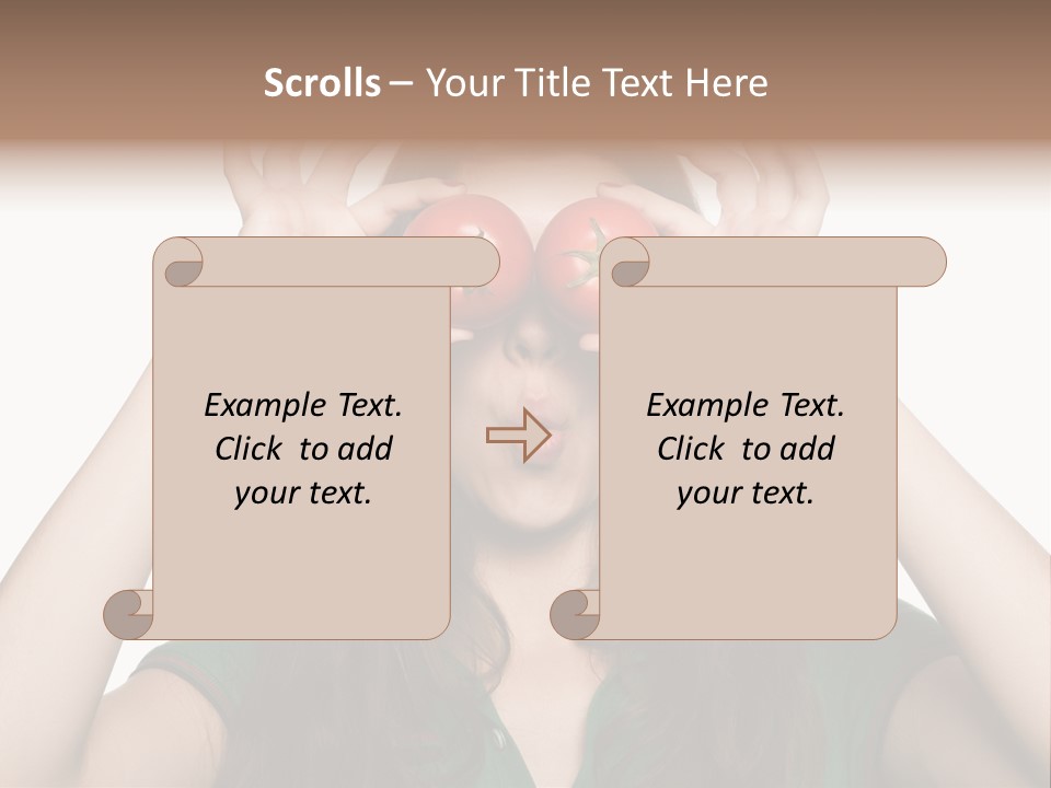 Vegetarian Drop Nature PowerPoint Template