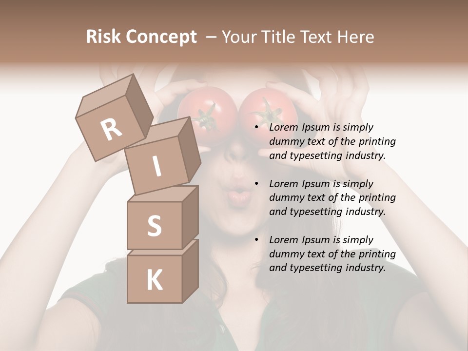 Vegetarian Drop Nature PowerPoint Template