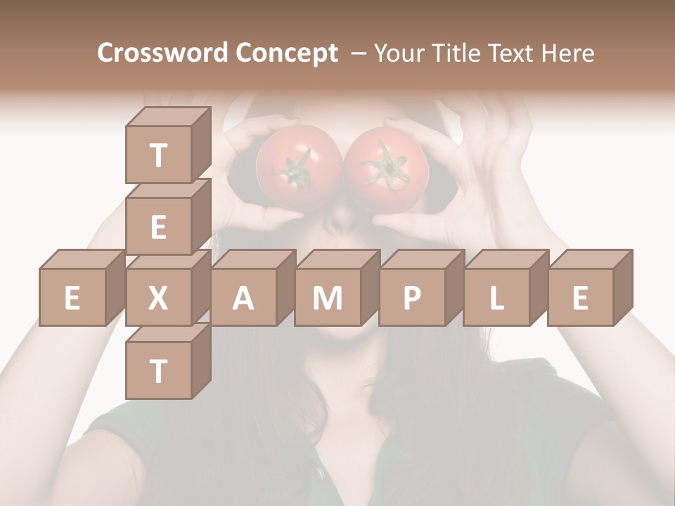 Vegetarian Drop Nature PowerPoint Template