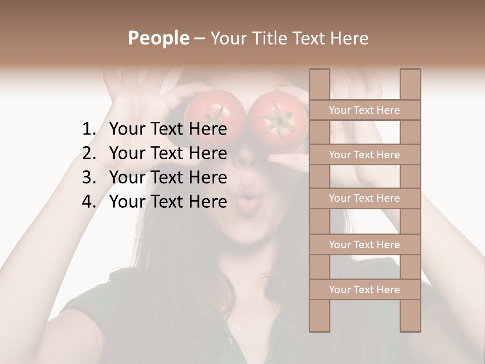 Vegetarian Drop Nature PowerPoint Template