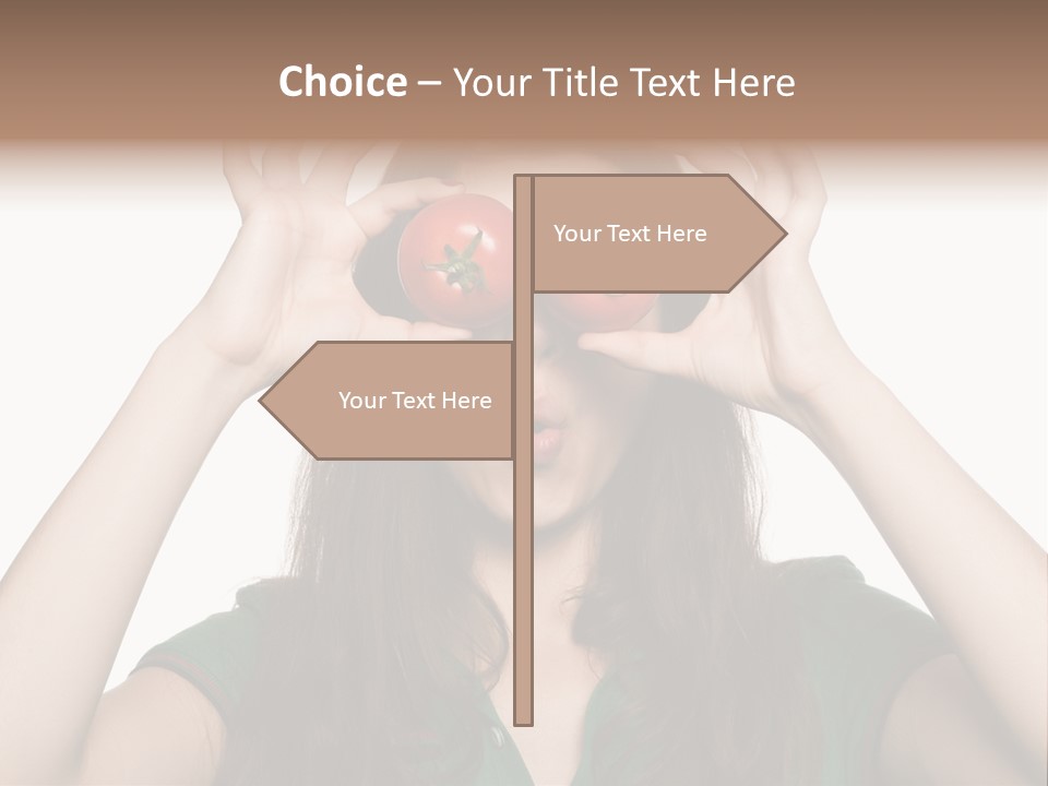 Vegetarian Drop Nature PowerPoint Template