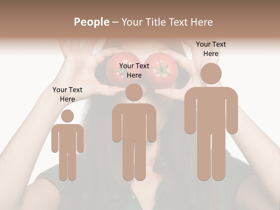 Vegetarian Drop Nature PowerPoint Template