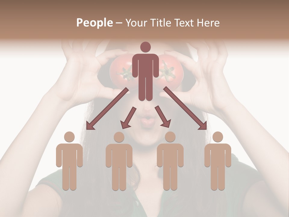 Vegetarian Drop Nature PowerPoint Template