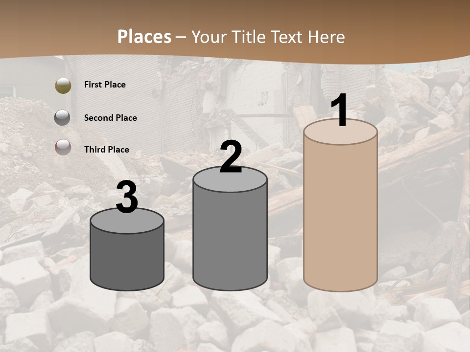 Dust Brick Ruins PowerPoint Template