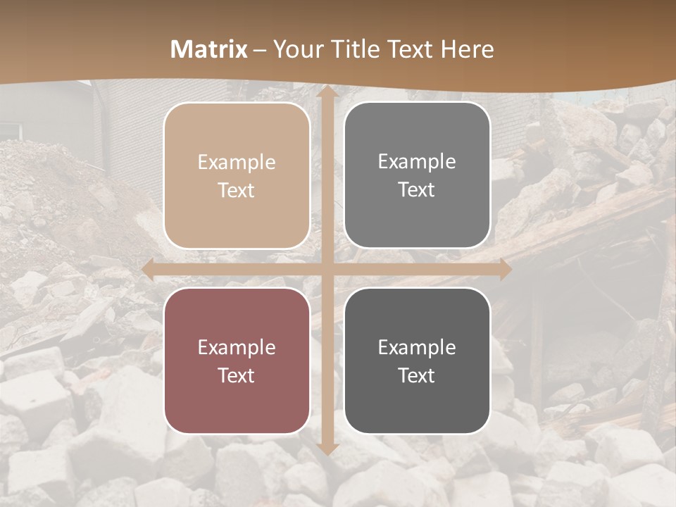 Dust Brick Ruins PowerPoint Template