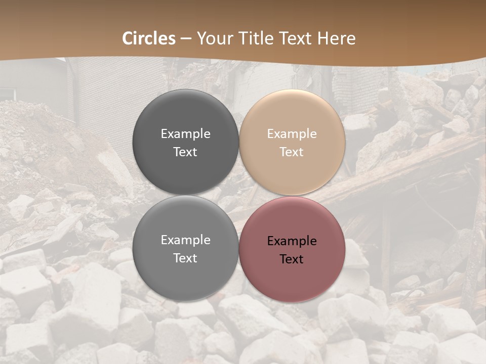 Dust Brick Ruins PowerPoint Template