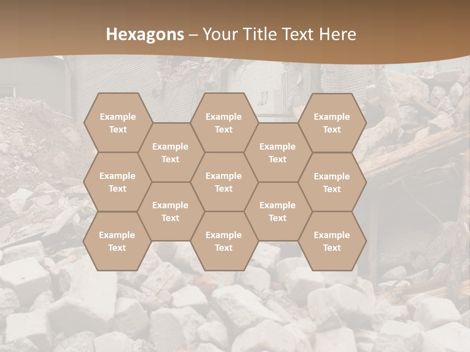 Dust Brick Ruins PowerPoint Template