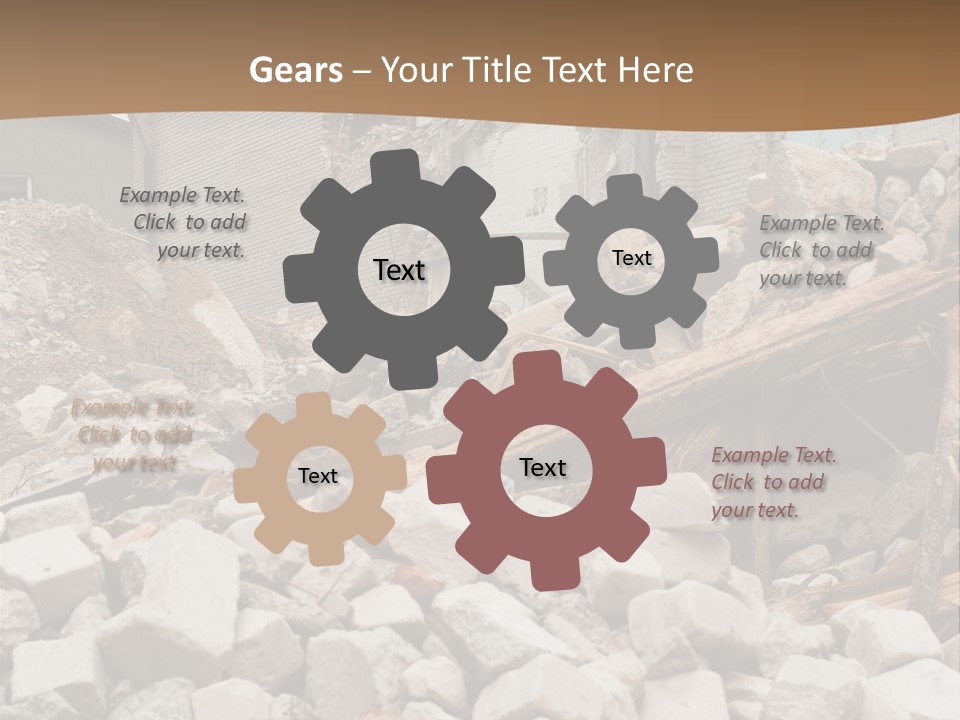 Dust Brick Ruins PowerPoint Template