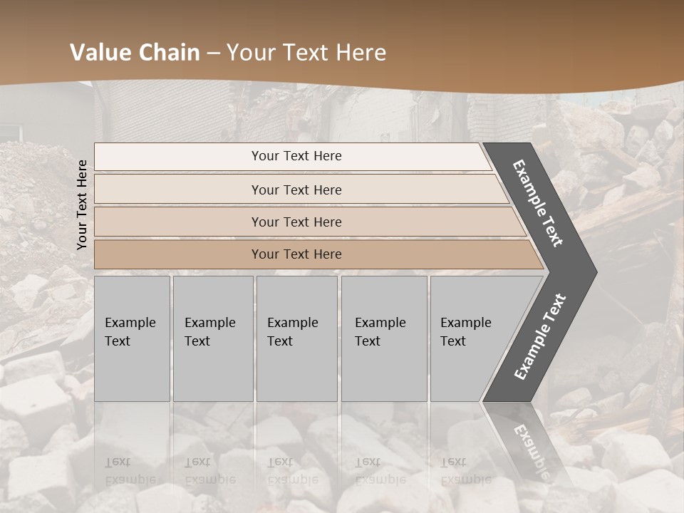 Dust Brick Ruins PowerPoint Template