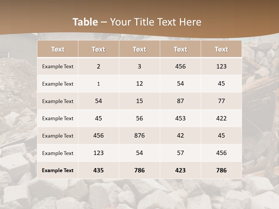 Dust Brick Ruins PowerPoint Template