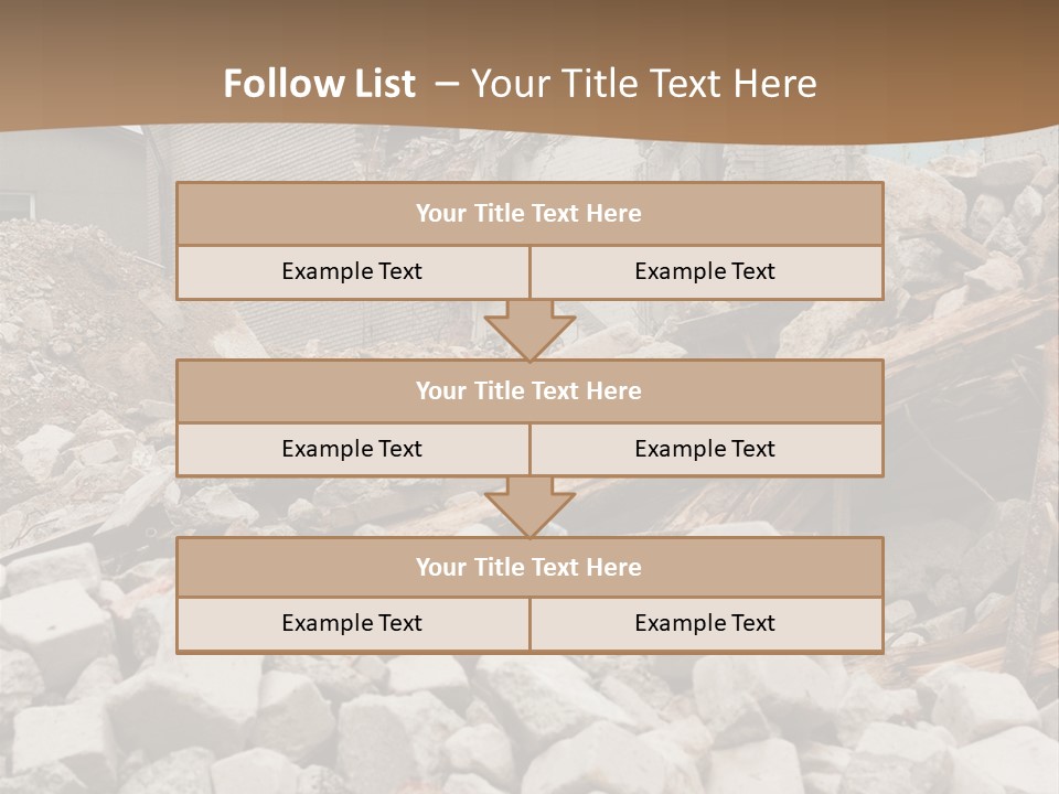 Dust Brick Ruins PowerPoint Template