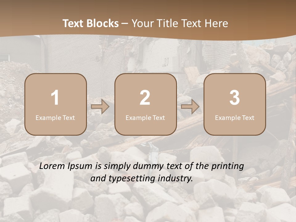 Dust Brick Ruins PowerPoint Template