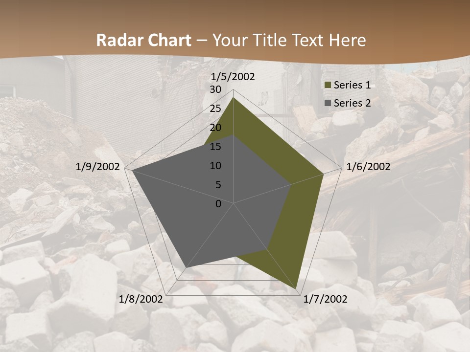 Dust Brick Ruins PowerPoint Template