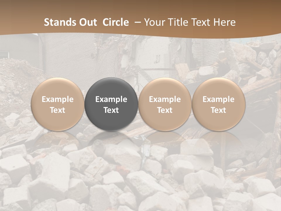 Dust Brick Ruins PowerPoint Template