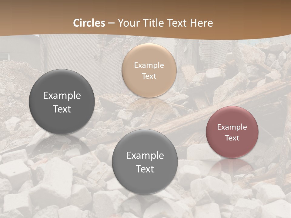 Dust Brick Ruins PowerPoint Template