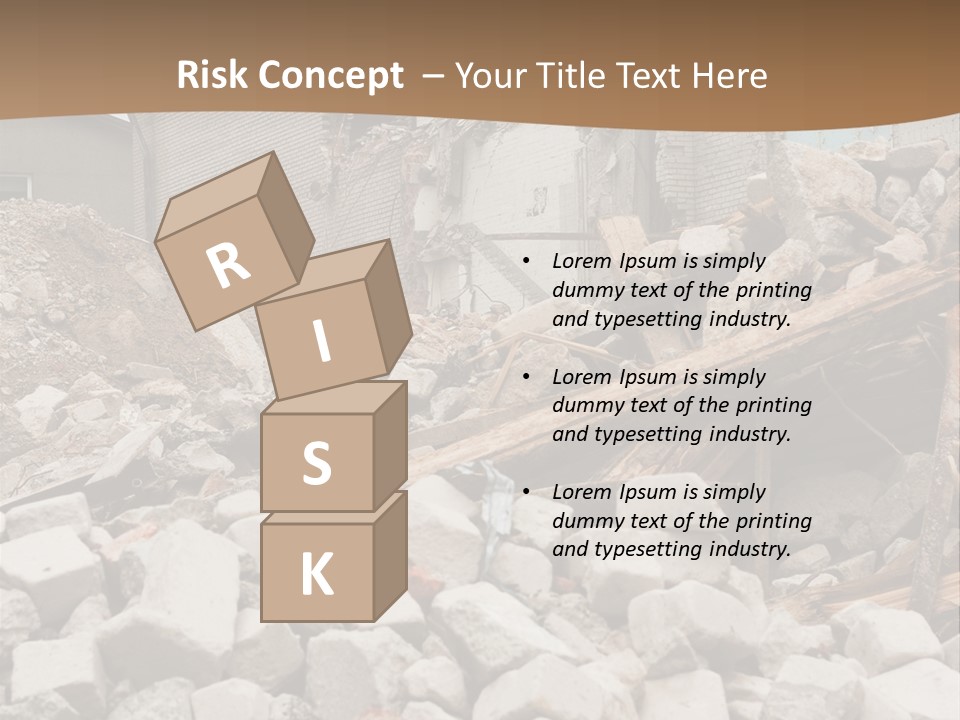 Dust Brick Ruins PowerPoint Template