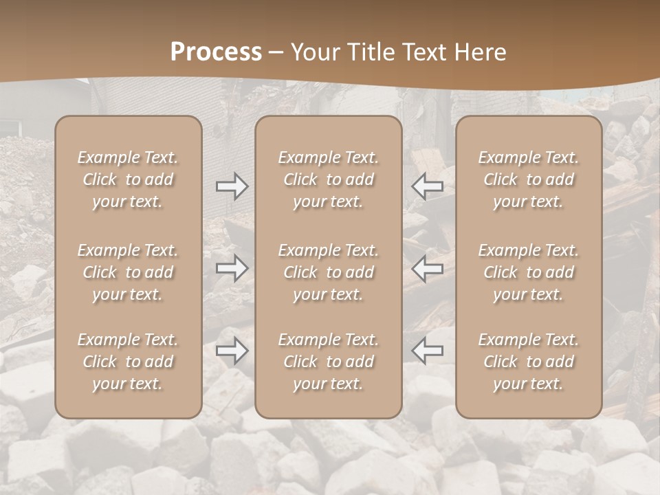 Dust Brick Ruins PowerPoint Template
