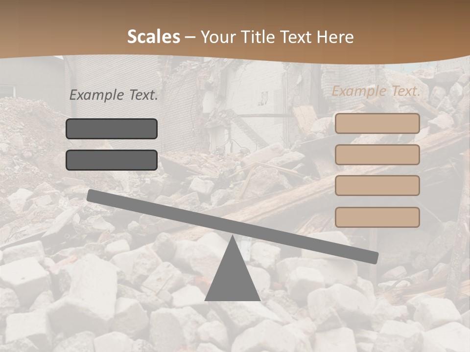 Dust Brick Ruins PowerPoint Template