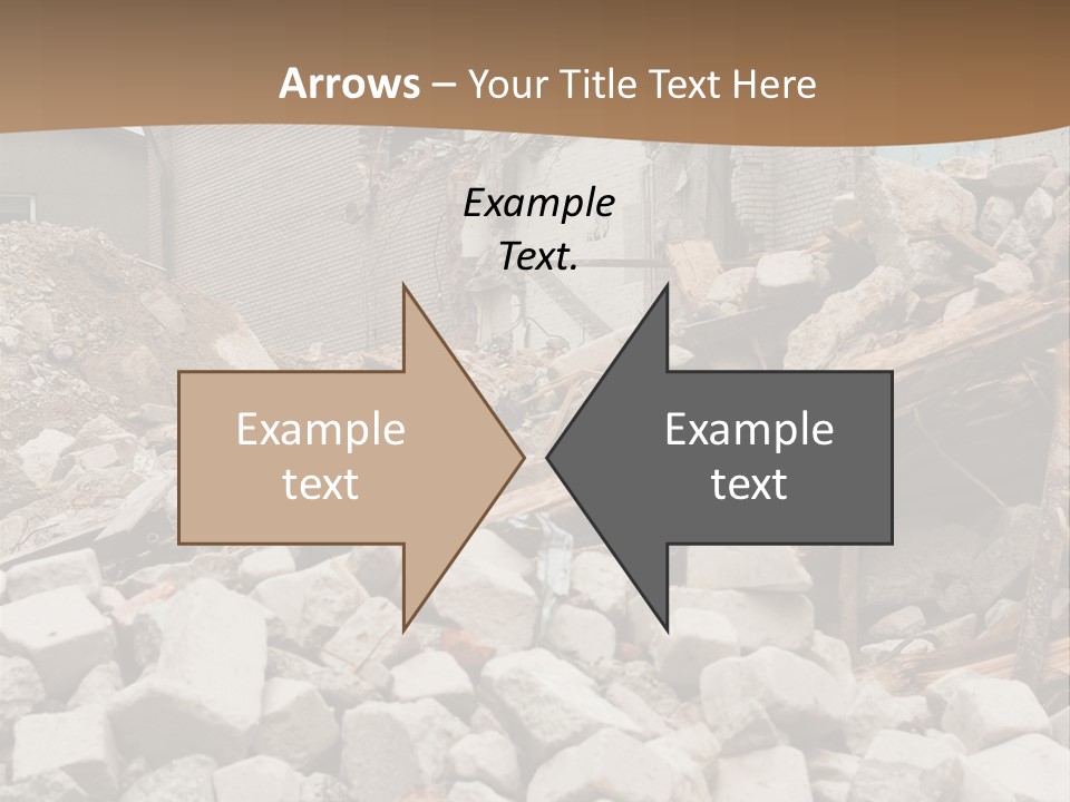 Dust Brick Ruins PowerPoint Template