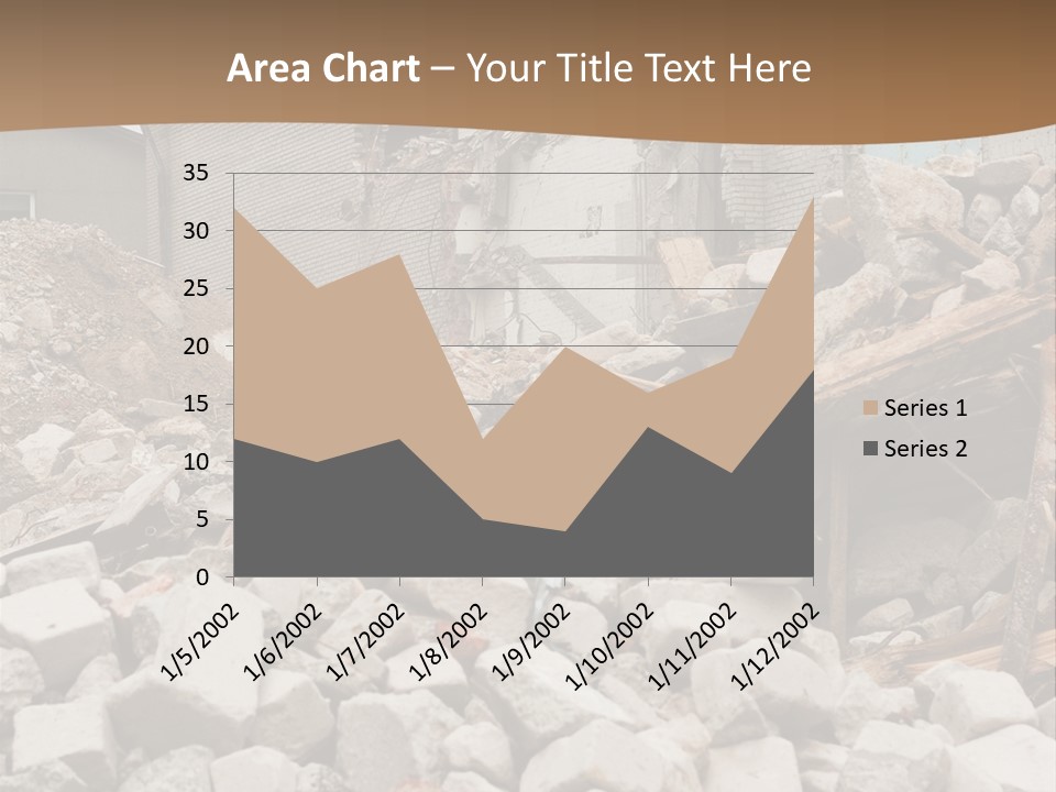 Dust Brick Ruins PowerPoint Template