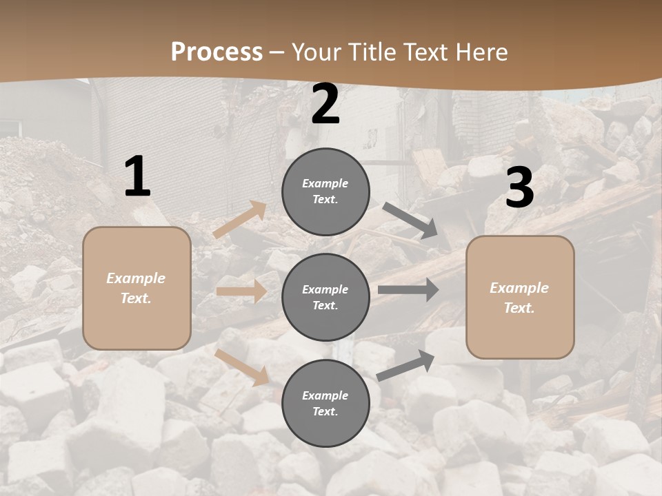 Dust Brick Ruins PowerPoint Template