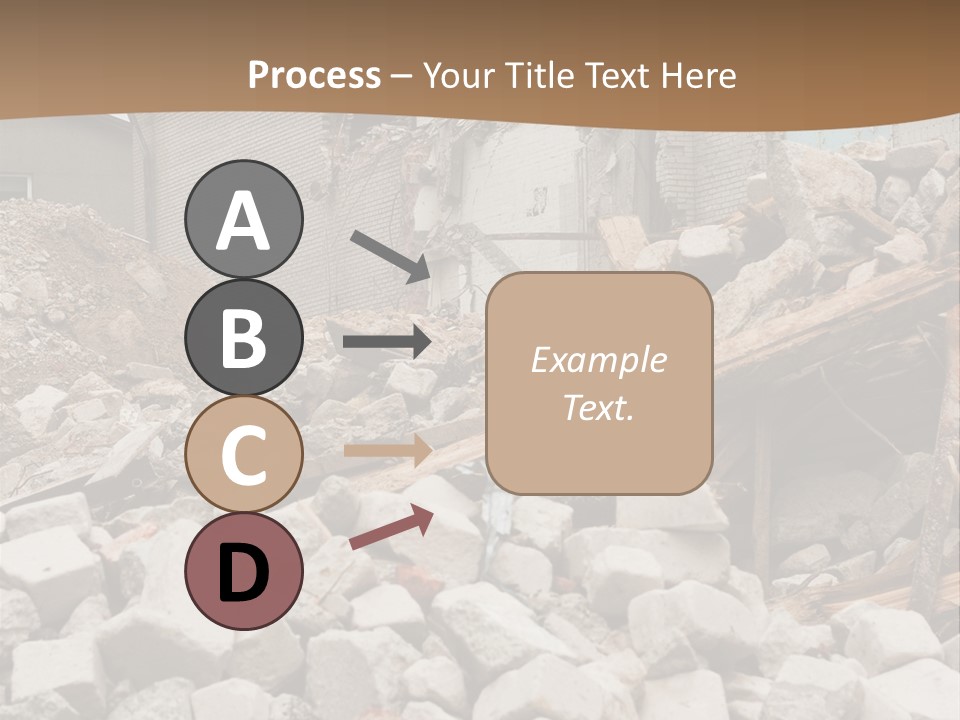 Dust Brick Ruins PowerPoint Template