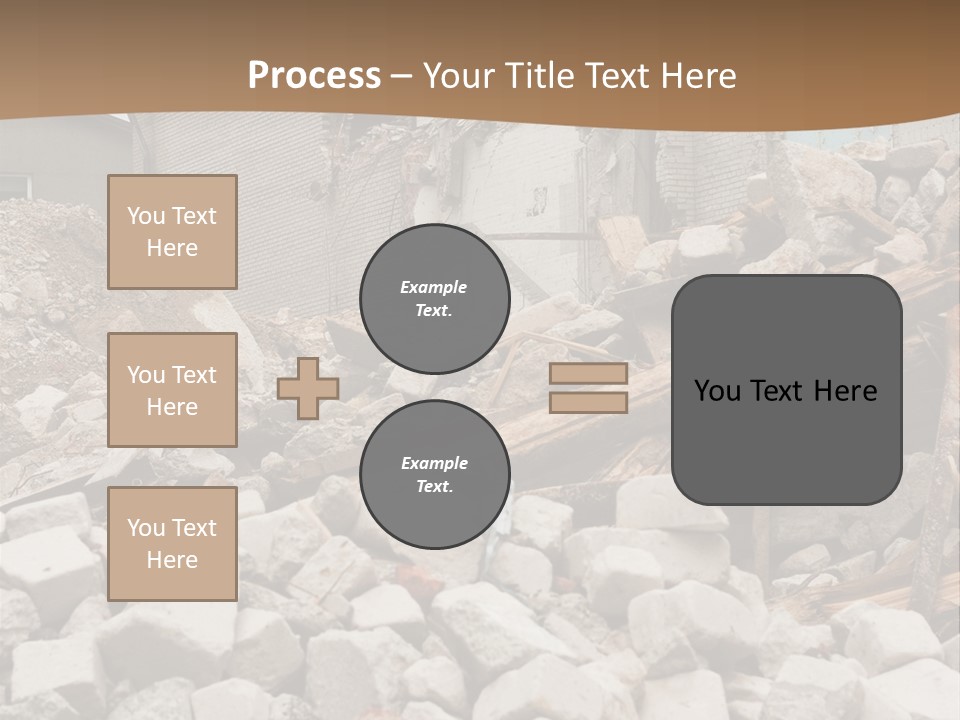 Dust Brick Ruins PowerPoint Template