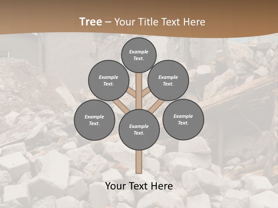 Dust Brick Ruins PowerPoint Template