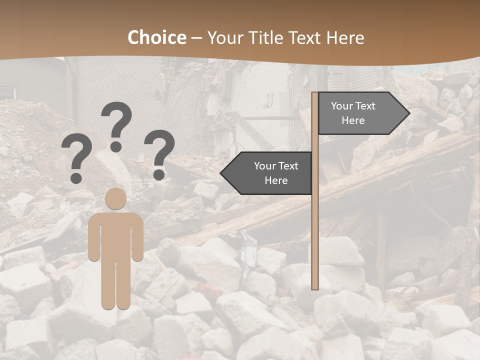 Dust Brick Ruins PowerPoint Template
