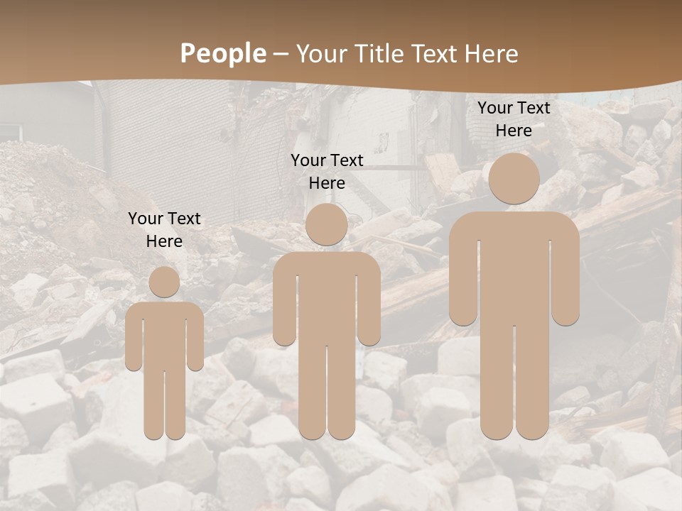 Dust Brick Ruins PowerPoint Template
