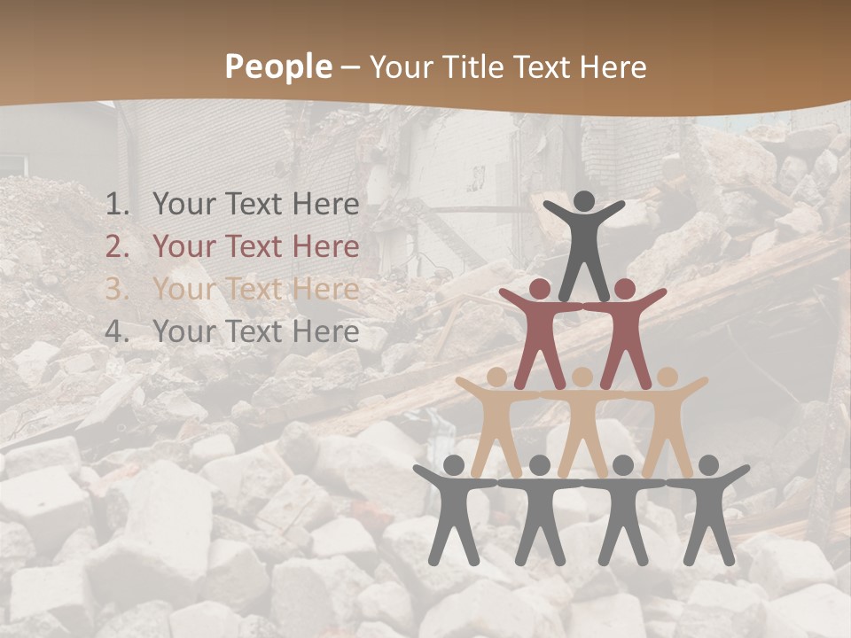 Dust Brick Ruins PowerPoint Template