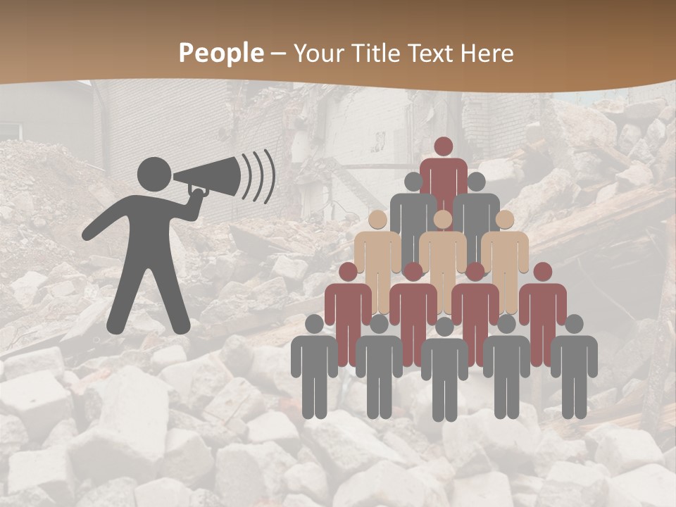 Dust Brick Ruins PowerPoint Template