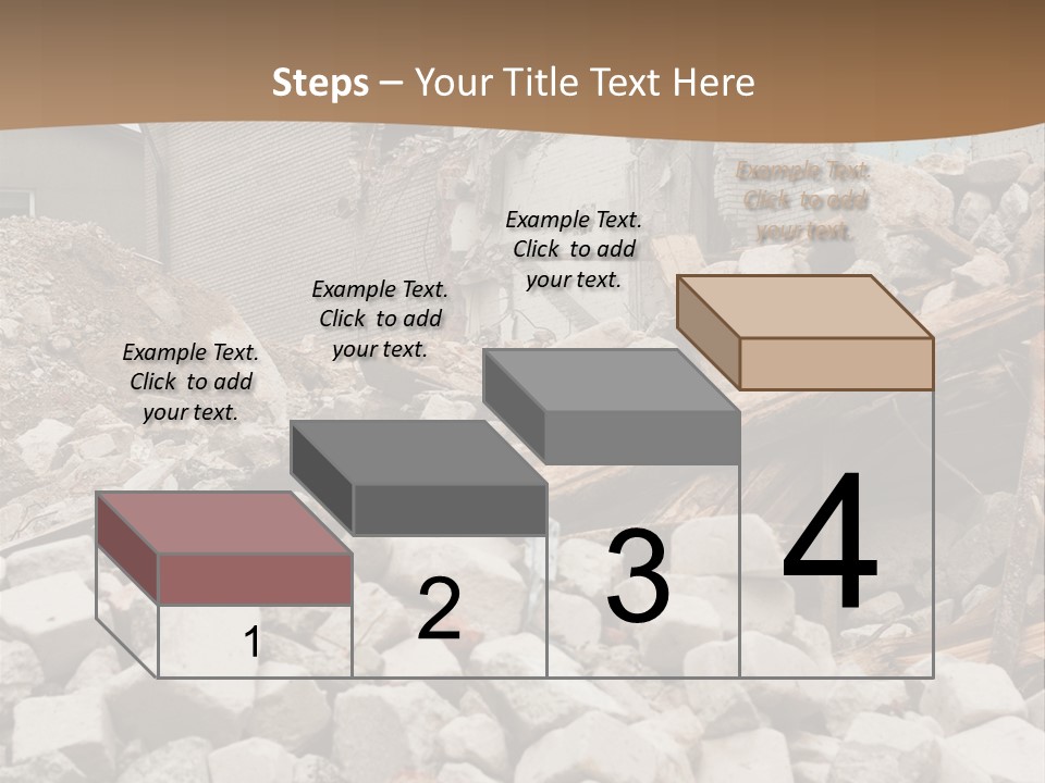 Dust Brick Ruins PowerPoint Template