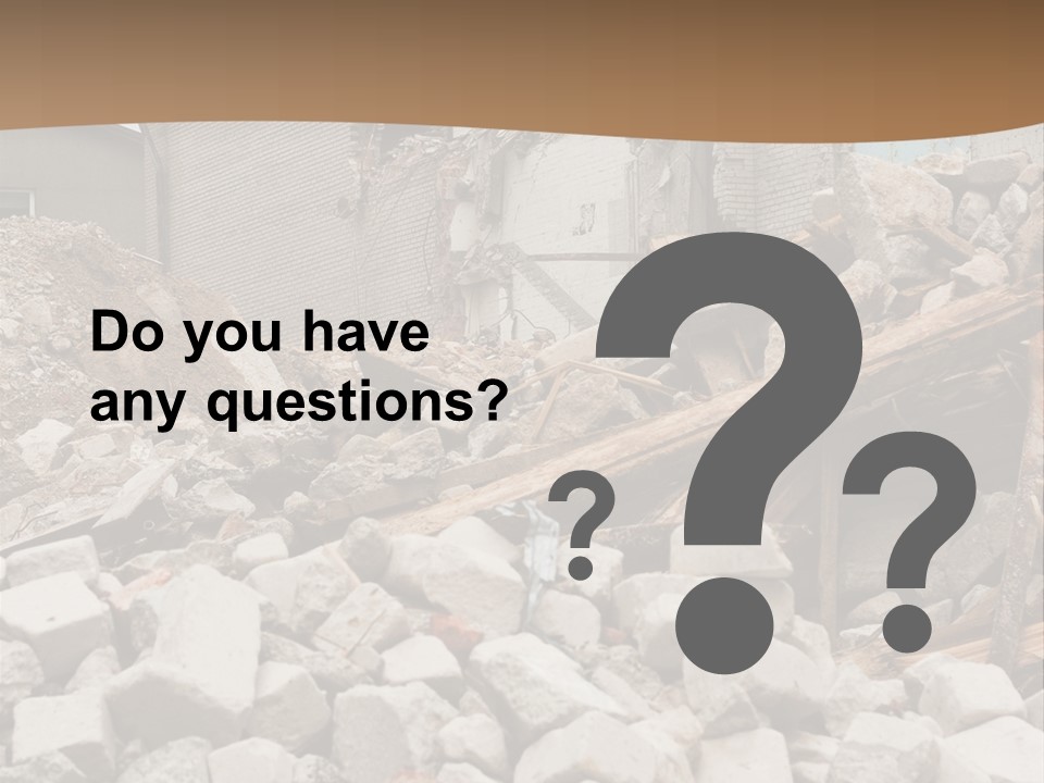 Dust Brick Ruins PowerPoint Template